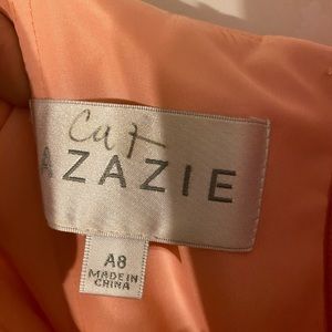 Azazie Molly floor length one shoulder dress. Color sunset. Size 8